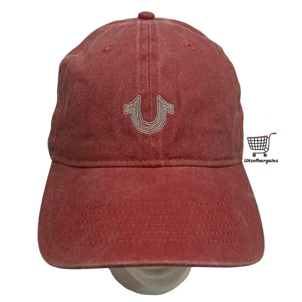 True Religion Snapback Adjustable Horseshoe Logo Faded Hat Cap Brand New